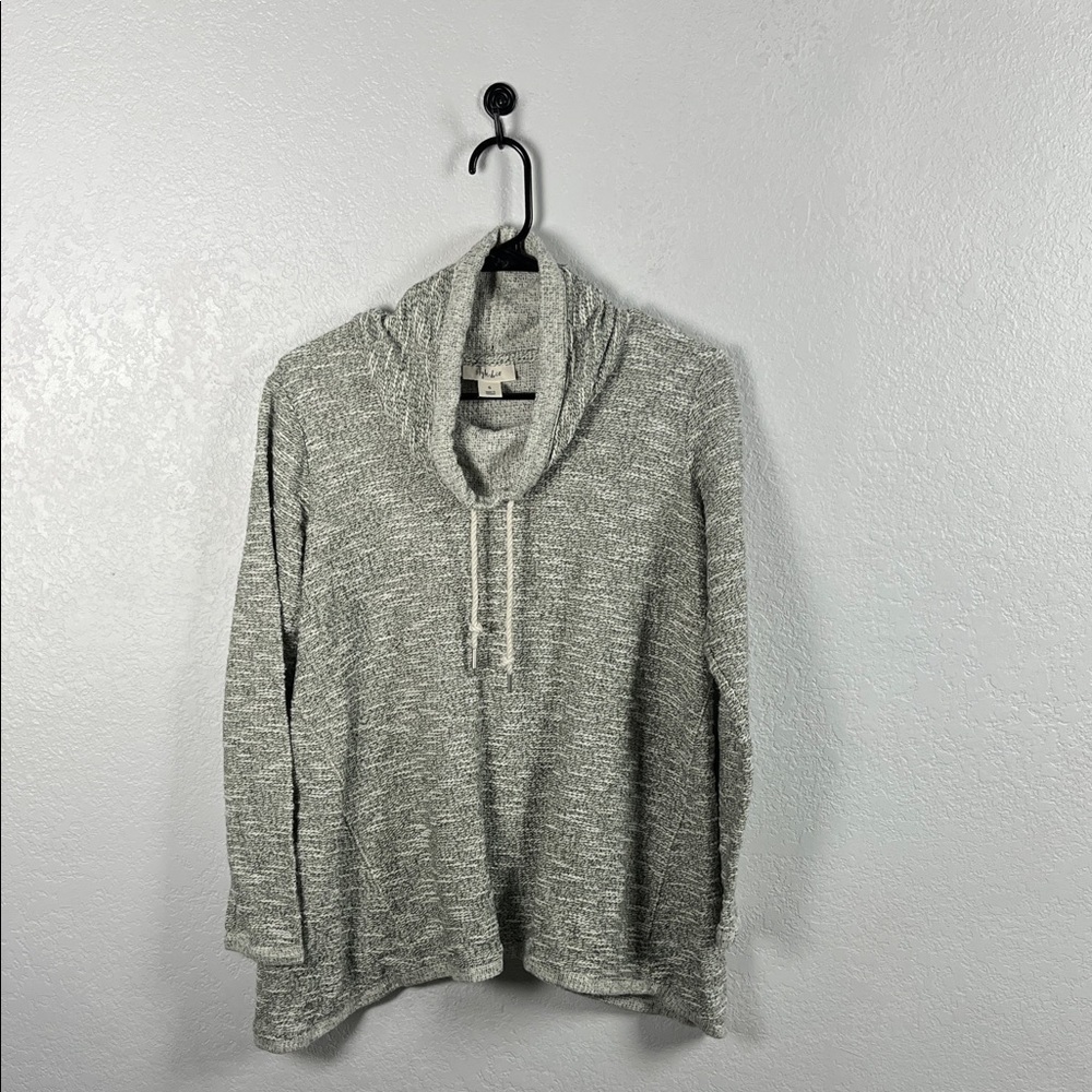 Style & Co. Women's Heathered Gray Cowl Neck Sweater Sz S Long Sleeve Winter